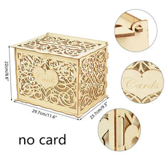 Wedding Wooden Card Box