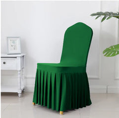 Chair Cover With Pleated Skirt