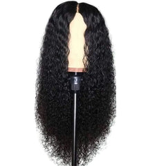 Brazilian Human Hair - Long Curly Lace Wavy Wig