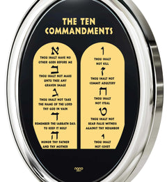 24K Ten Commandments Necklace