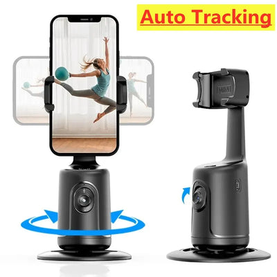 360 AI Smart Gimbal Auto Face Tracking Phone Holder With Live Stabilizer & Tripod