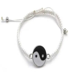 Yin Yang Couples Bracelets - Adjustable Cord