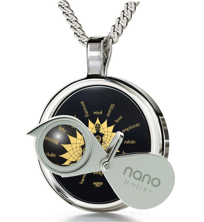 24k Gold & Sterling Silver Yoga Necklace