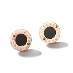 Midnight Black Stud Earrings