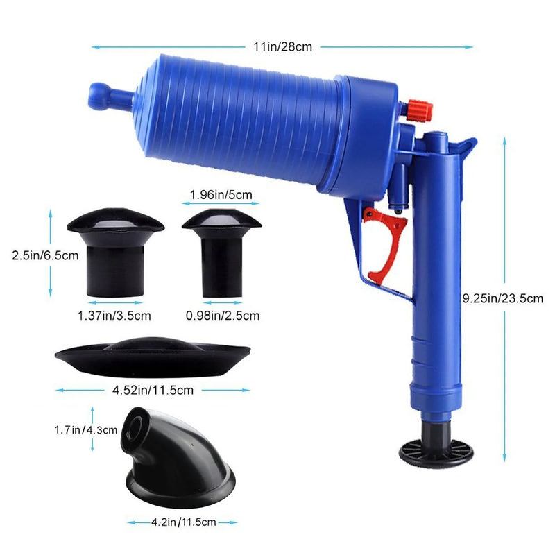 Air Powered Clogged Drain Blaster Gun