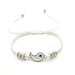 Yin Yang Couples Bracelets - Adjustable Cord