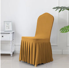 Chair Cover With Pleated Skirt