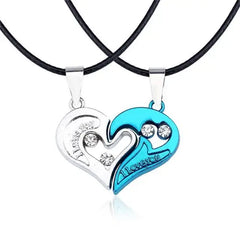 I Love You Best Friends / Couple Necklace Jewelry Puzzle Necklace