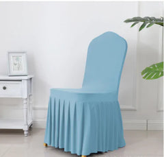 Chair Cover With Pleated Skirt