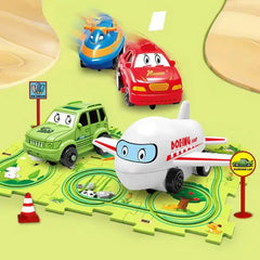 Kids Track Car Set