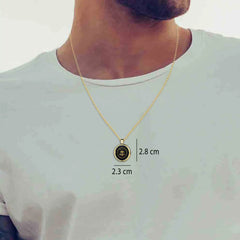 24k Gold Zodiac Necklace - Libras