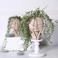 Face Head Flower Planter