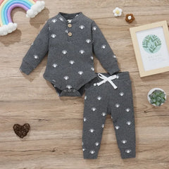 Newborn Baby Bodysuits + Elastic Pants