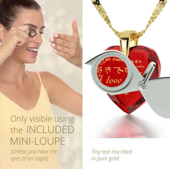 I Love You Necklace in 12 Languages