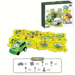 Kids Track Car Set