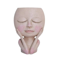 Face Head Flower Planter