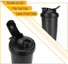 Portable Protein Powder Shaker Bottle