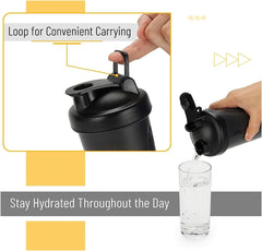 Portable Protein Powder Shaker Bottle