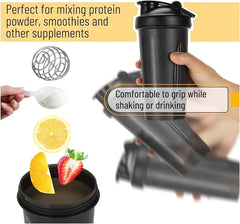 Portable Protein Powder Shaker Bottle