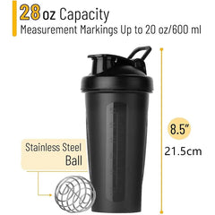 Portable Protein Powder Shaker Bottle