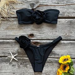 Two-Pieces Lace Up Swimwear